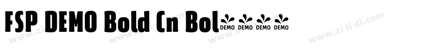 FSP DEMO Bold Cn Bol字体转换